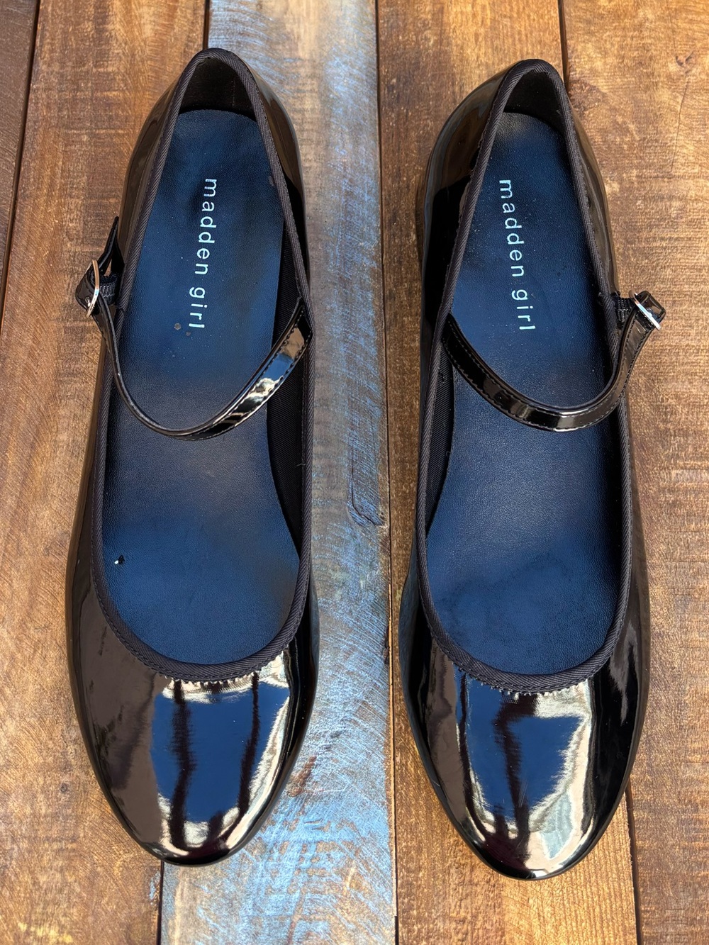 Madden Girl Black Maryjanes